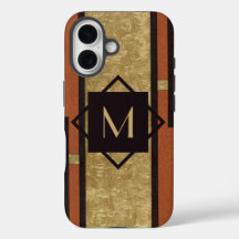 Black & Gold Art Deco Custom Monogram