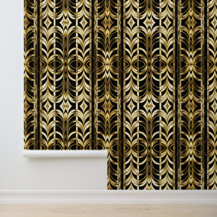 Black Gold Art Deco Popular Collection Wallpaper