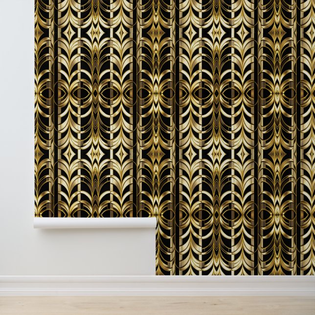 Black Gold Art Deco Popular Collection Wallpaper (Application)