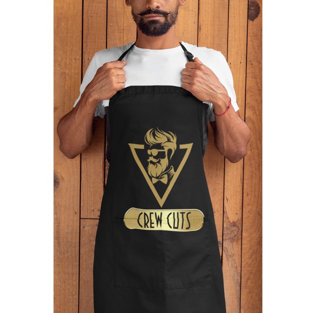 Black & Gold Barber Shop  Apron (Creator Uploaded)