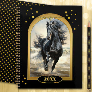 Black Gold Beach Horse  Planner