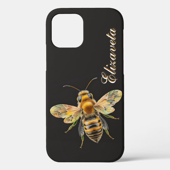 Black Gold Bee Summer Name  Case-Mate iPhone Case (Back)