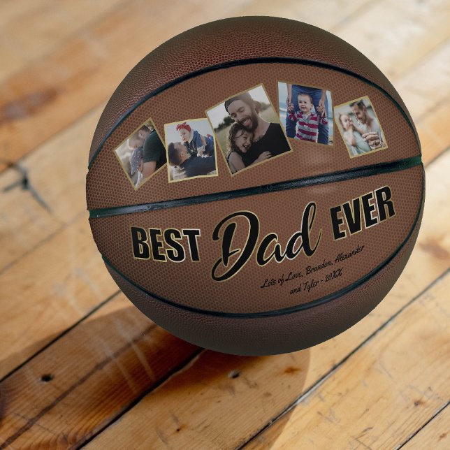 Black & Gold “Best Dad Ever” Basketball Keepsake (Creator Uploaded)
