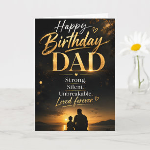 Black & Gold Birthday Design Elegant Birthday Card