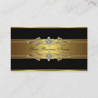 Black Gold Black Business Cards