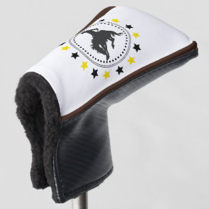 Black Gold Bucking Horse Golf Head Cover
