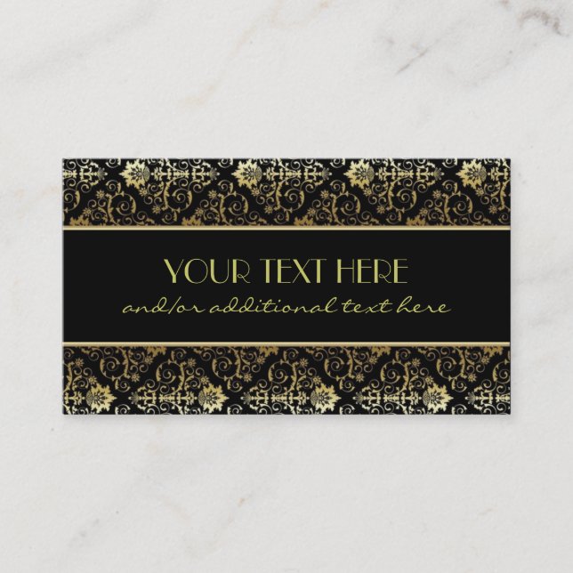 Black & Gold Business Card (Front)