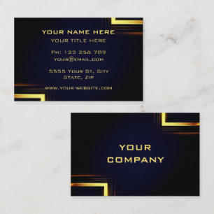 Black Gold Business Card template Design Your Own