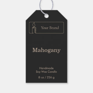 Black Gold Candle Care Hang Tag