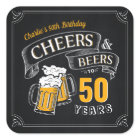 Black Gold Cheers And Beers Any Age Birthday