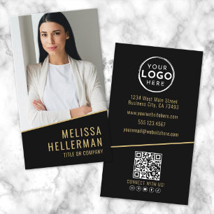 Black Gold Chic Real Estate Business Card