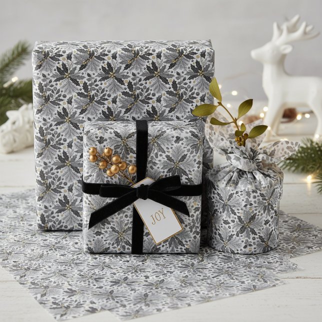 Black Gold Christmas Pattern#17 ID1009 Tissue Paper (Creator Uploaded)
