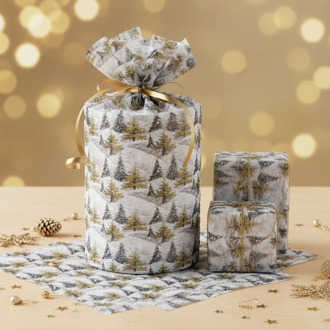 Black Gold Christmas Pattern#4 ID1009 Tissue Paper (Creator Uploaded)