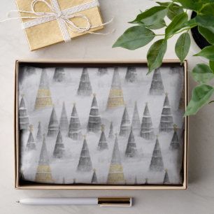 Black Gold Christmas Pattern#8 ID1009 Tissue Paper