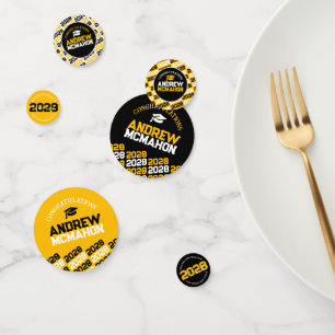 Black & Gold Class of ANY YEAR Personalised Party Confetti