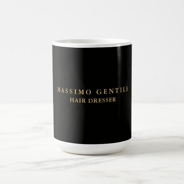 Black Gold Colour Professional Trendy Coffee Mug (Center)