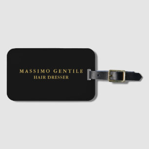Black Gold Colour Professional Trendy Luggage Tag