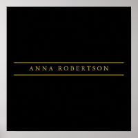 Black Gold Colours Professional Chic Minimalist