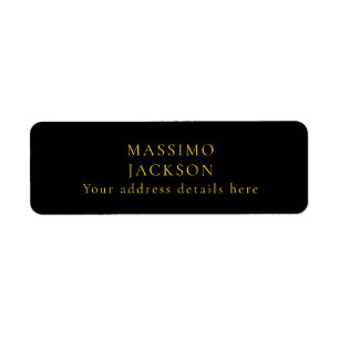 Black Gold Colours Professional Trendy Minimalist