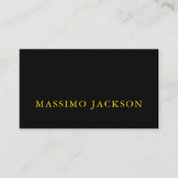 Black Gold Colours Professional Trendy Minimalist