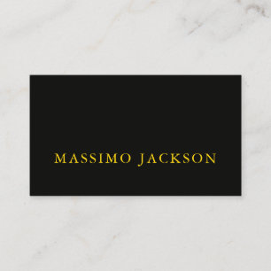Black Gold Colours Professional Trendy Minimalist Enclosure Card
