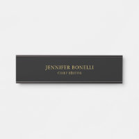 Black Gold Colours Professional Trendy Modern Plai