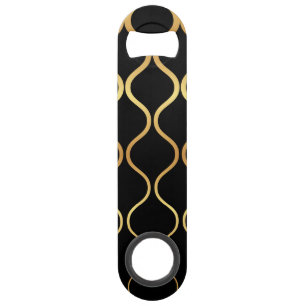 Black, gold, cool, trendy, retro abstract design