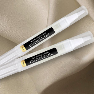 Black & Gold Cosmetic Tube Twist Pen 3ml 5ml Label