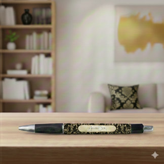 Black Gold Custom Name Dark Academia