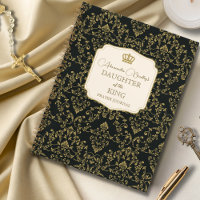 Black Gold Damask Daughter of the King