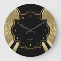Black & Gold Damask Geometric Design