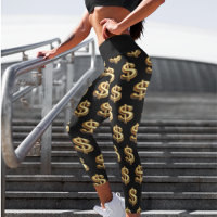 Black & Gold Dollar Sign Yoga