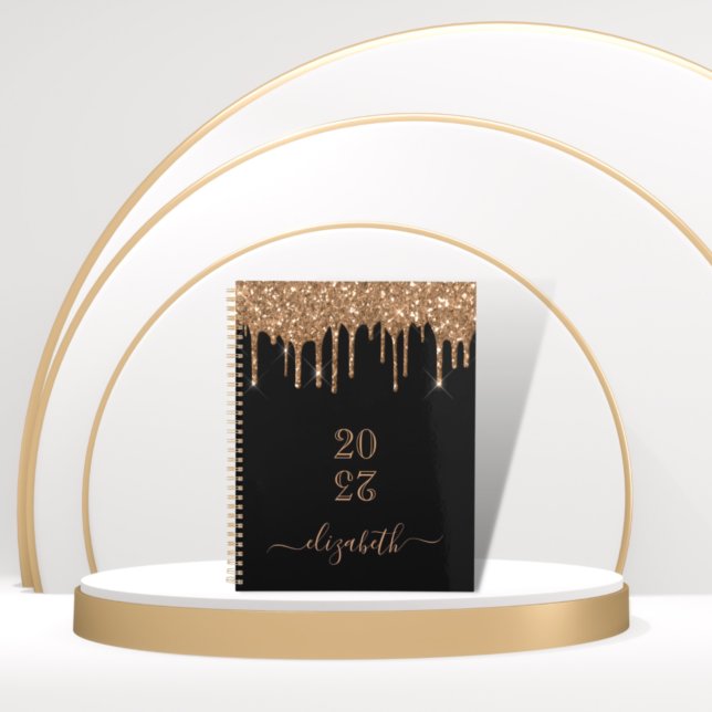Black gold drips name 2026 planner (Creator Uploaded)