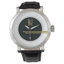 Black Gold Drummer Watch Gift for Him
