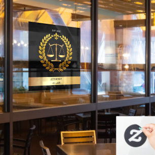 Black&Gold emblem Scales of Justice lawyer