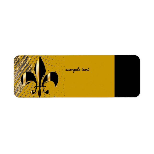 Black Gold Fleur de lis (Front)