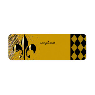 Black Gold Fleur de lis