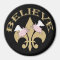 Black Gold Fleur de Lis Flying Pigs