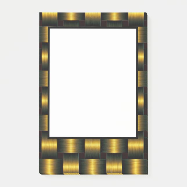 Black Gold Frame Post-it® Notes (Front)