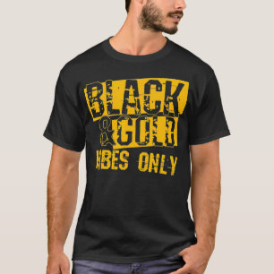 Black Gold Game Day Group for High School Footbal T-Shirt