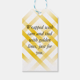 Black & Gold Gift Tag – Custom Text