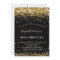 Black gold glitter birthday