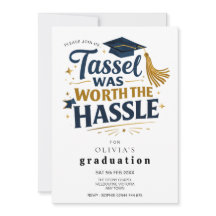 Black & Gold Graduation Tassel Was Worth Hassel 