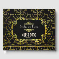 Black & Gold Great Gatsby Art Deco Wedding