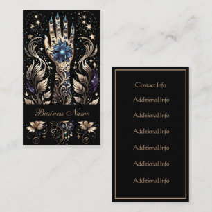 Black & Gold Hand Tattoo Business Card
