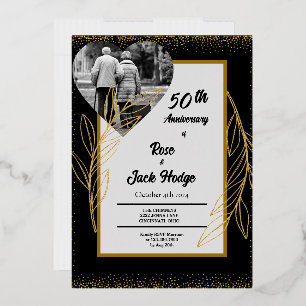 Black Gold Hearts Photo 50th anniversary