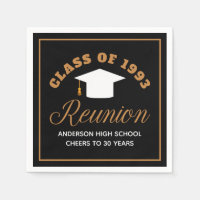 Black Gold High School Reunion Personalised Party