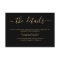 Black & Gold Information / Details Enclosure Card