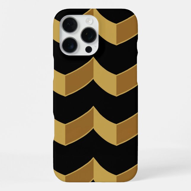 Black Gold iPhone Case (Back)