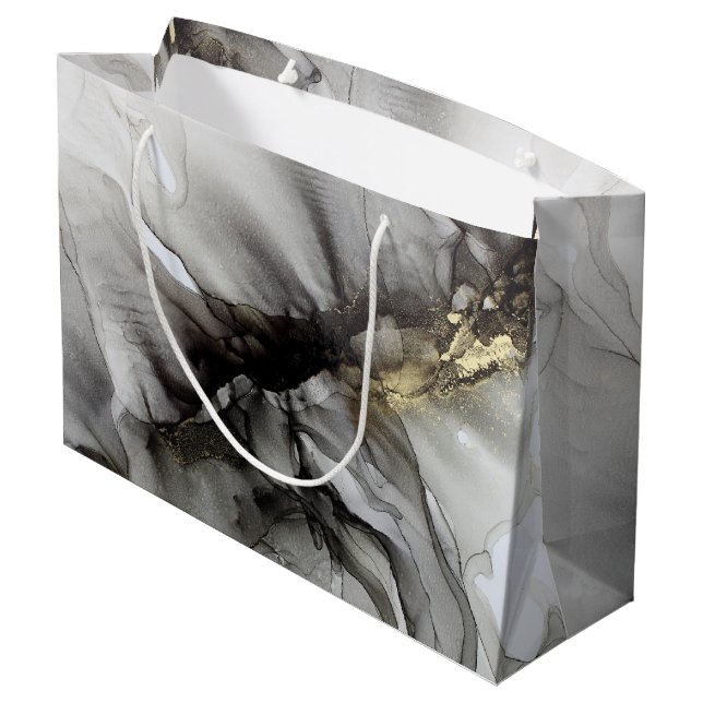 Black Gold  Large Gift Bag (Back Angled)